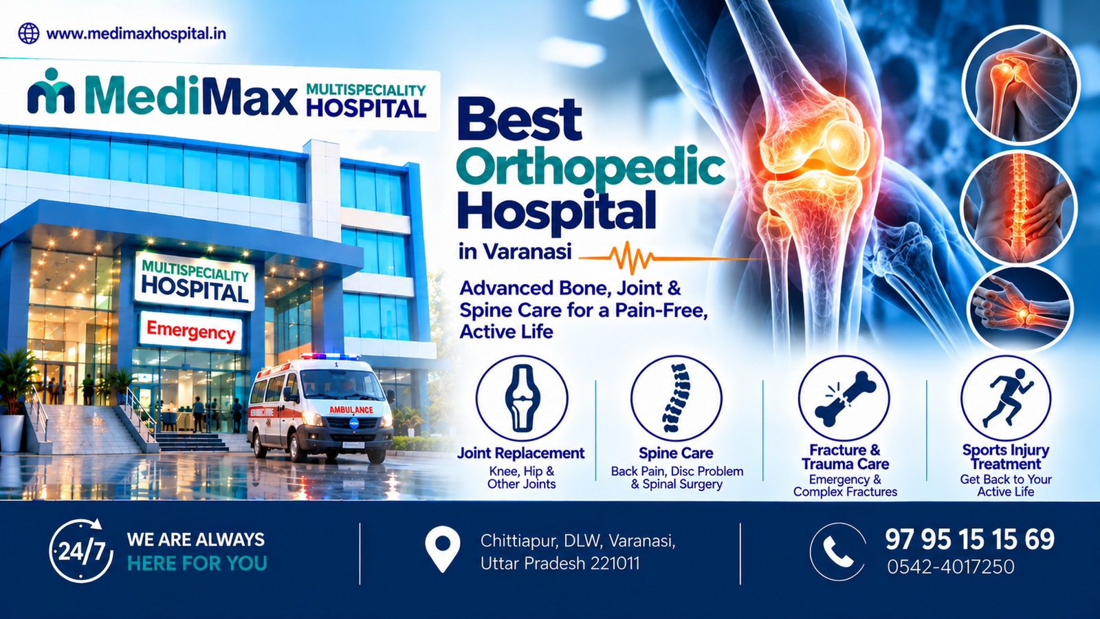 Orthopedic Hospital in Varanasi – Expert Care for Bone & Joint Health